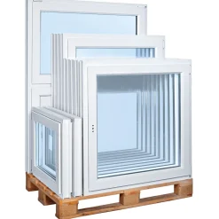 Clearance PVC Fenster 71 3-fach Glas 0750/1000LS1flg. DK weiss/weiss