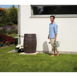 Best 4rain Regenfass VINO 400 L dunkelbraun