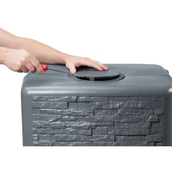 Best 4rain SLIM STONE DECOR Wandtank 350 Liter graphite grey
