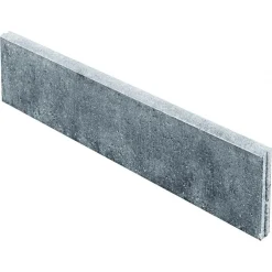 Outlet Lusit Rasenbord, grau mit Nut und Feder100x25x5 cm