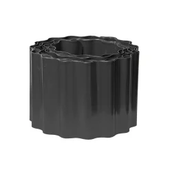 Outlet Rasenkante Welle 500 x 14 cm anthrazit