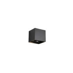 Clearance Reality LED Wandleuchte GENIE schwarz eckig