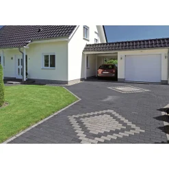 Best Lusit Rechteckpflaster mit Fase, anthrazit10x20x8 cm, 50 Stk./qm