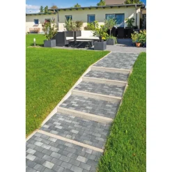 Hot Lusit Rechteckpflaster 20x10 cm, 6 cm stark-Anthrazit-Melange, 50St/qm incl. 2