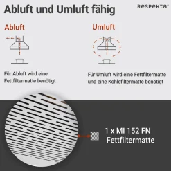 Best Respekta Dunstabzugshaube DH640IXL inox