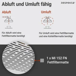 Respekta Dunstabzugshaube DH540IXL inox