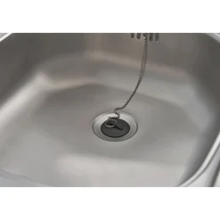 Discount Respekta Spuele Edelstahl, 86 cminkl. Ab- und Ueberlaufgarnitur