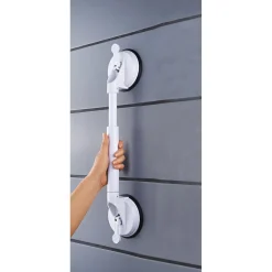 Clearance Ridder Reisesauggriff mit 2 Saugern 44,5-57,5 cm teleskopierbar weiß