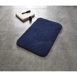 Online Ridder Teppich Chic 55 x 50 cm dunkelblau Polyester-Microfaser