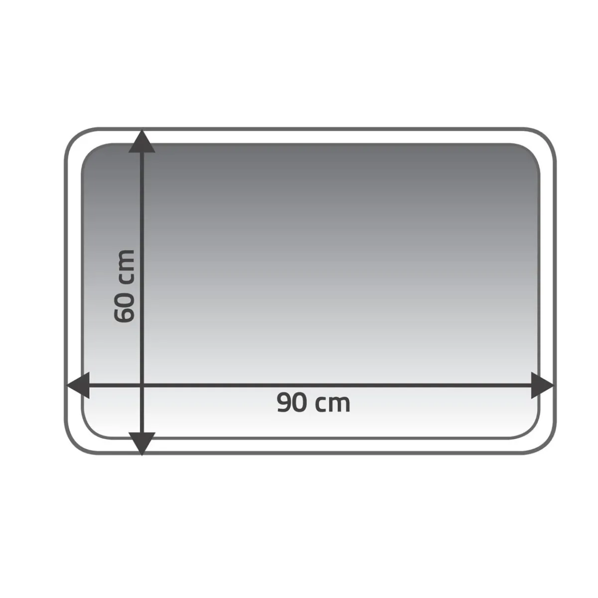 Online Ridder Teppich La Ola 60 x 90 cm grau Polyester