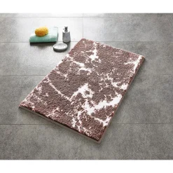 Clearance Ridder Teppich Marmor 60 x 90 cm beige-weiß Polyester-Microfaser