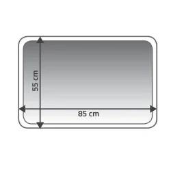 Online Ridder Teppich Soft 55 x 85 cm weiß Polyester-Microfaser