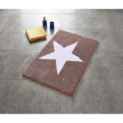 Online Ridder Teppich Star 60 x 90 cm weiß-beige Polyester-Microfaser