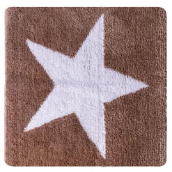Best Ridder Teppich Star 55 x 50 cm weiß-beige Polyester-Microfaser