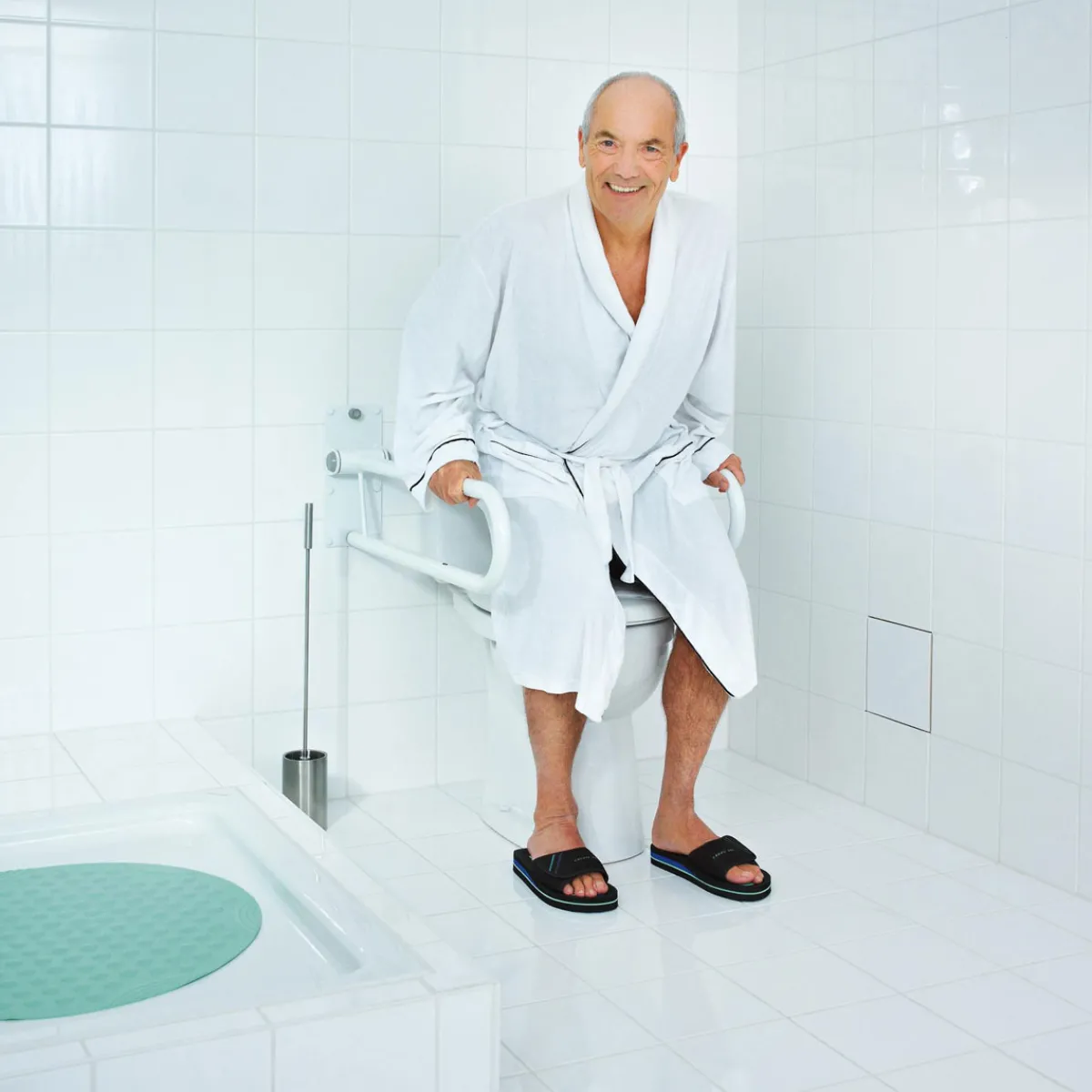 Sale Ridder WC-Aufstehbügel 76 cm klappbar weiß