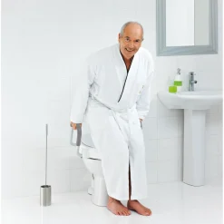 New Ridder WC-Erhöhung 10 cm mit Griffen und Deckel weiß