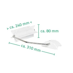 Online Ridder WC-Papierhalter für WC-Aufstehbügel klappbar