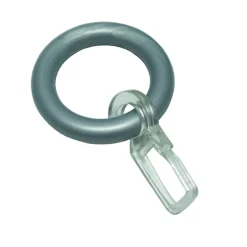 Sale Gardinia Ringe Kunststoff m. Haken silber matt