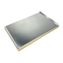 Hot Rothmann Pizzastein rechteckig inkl Alu-Servierbrett 44 x 1,2 x 30 cm