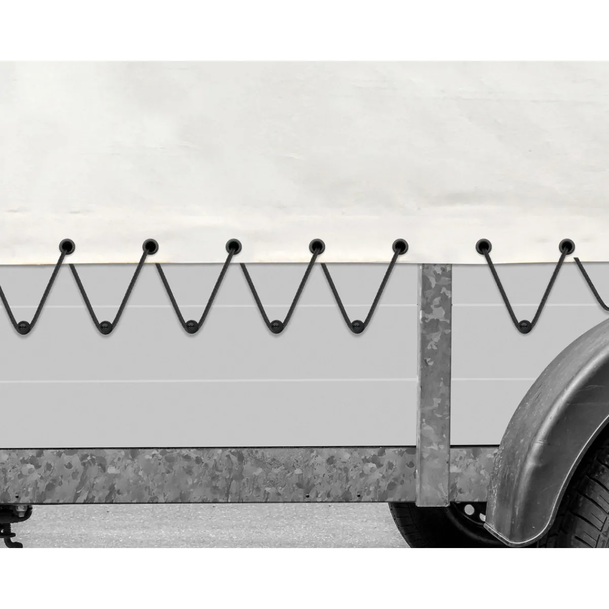 Rundkopf, 10 Stk. PVC schwarz