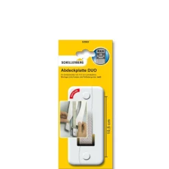 Sale Schellenberg Abdeckplatte Softline weiß Lochabstand 16 cm