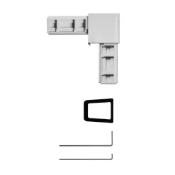 Outlet Schellenberg Eckverbinder-Set Plus weiss