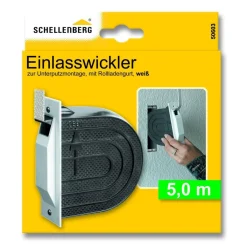 Schellenberg Einlaßwickler Mini inkl 5 m Gurtband Unterputz