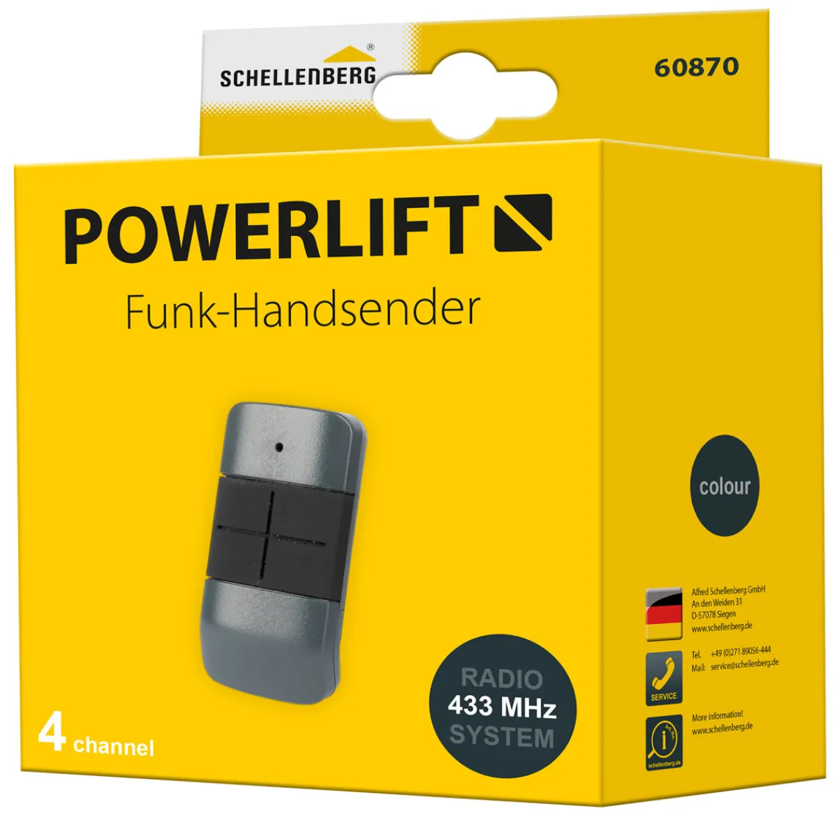 Best Schellenberg Funk-Handsender 4-Kanal