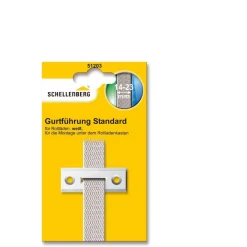 Hot Schellenberg Gurtführung eckig für 14-23 mm Gurtband weiß