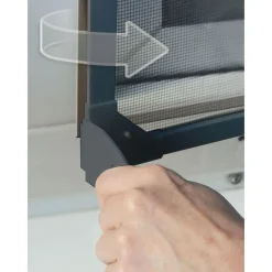 Best Schellenberg Insektenschutz-Magnetrahmen 100 x 120 cm anthrazit
