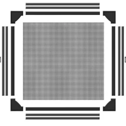 Best Schellenberg Insektenschutz-Magnetrahmen 100 x 120 cm anthrazit
