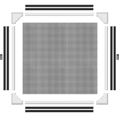 Clearance Schellenberg Insektenschutz-Magnetrahmen 100 x 120 cm weiß