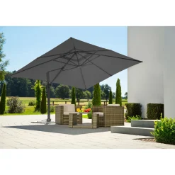 New Schneider Schirme Schirm Rhodos Grande 400x300cm anthrazit