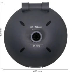 Best Schneider Schirme Beton-Schirmständer 40 kg halbrund anthrazit