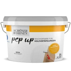 New Schöner Wohnen Farbe pep up Holzvertäfelung weiß L