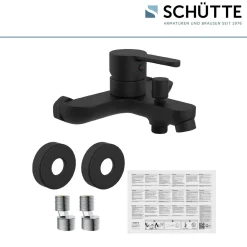 Online Schütte Badewannenarmatur Denver schwarz matt