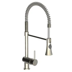 Clearance Schütte Design-Spültischarmatur Cornwall Spiralfeder Edelstahloptik