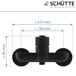 New Schütte Duscharmatur Denver schwarz matt