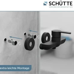 New Schütte Duscharmatur Denver schwarz matt