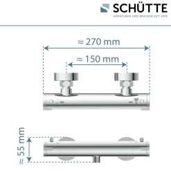 Hot Schütte Duscharmatur London chrom