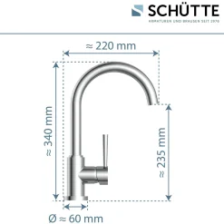 Schütte Küchenarmatur Cornwall Spültischarmatur chrom