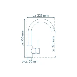 Discount Schütte Spültischarmatur Casalla Niederdruck verchromt 35 mm x M22 IG