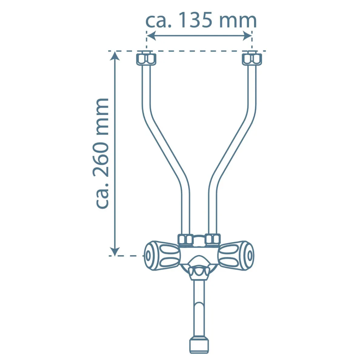 Best Schütte Spültischarmatur Niederdruck schwenkbar für 5 L Obertischspeicher
