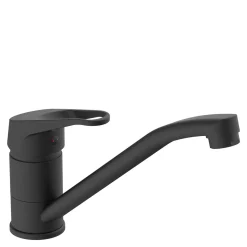 Outlet Schütte Spültisch-Armatur Tassoni, Niederdruck, Farbe: Schwarz matt
