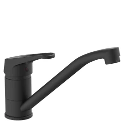 Outlet Schütte Spültisch-Armatur Tassoni, Niederdruck, Farbe: Schwarz matt