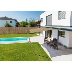 Hot Segel Cannes Qu 4x4m taupe