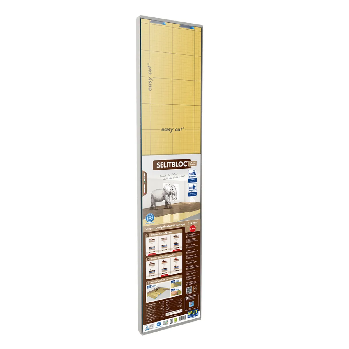 Best Selit BLOC 1,5 mmGripTec Vinyl- und Designbodenunterlage 5,4m²