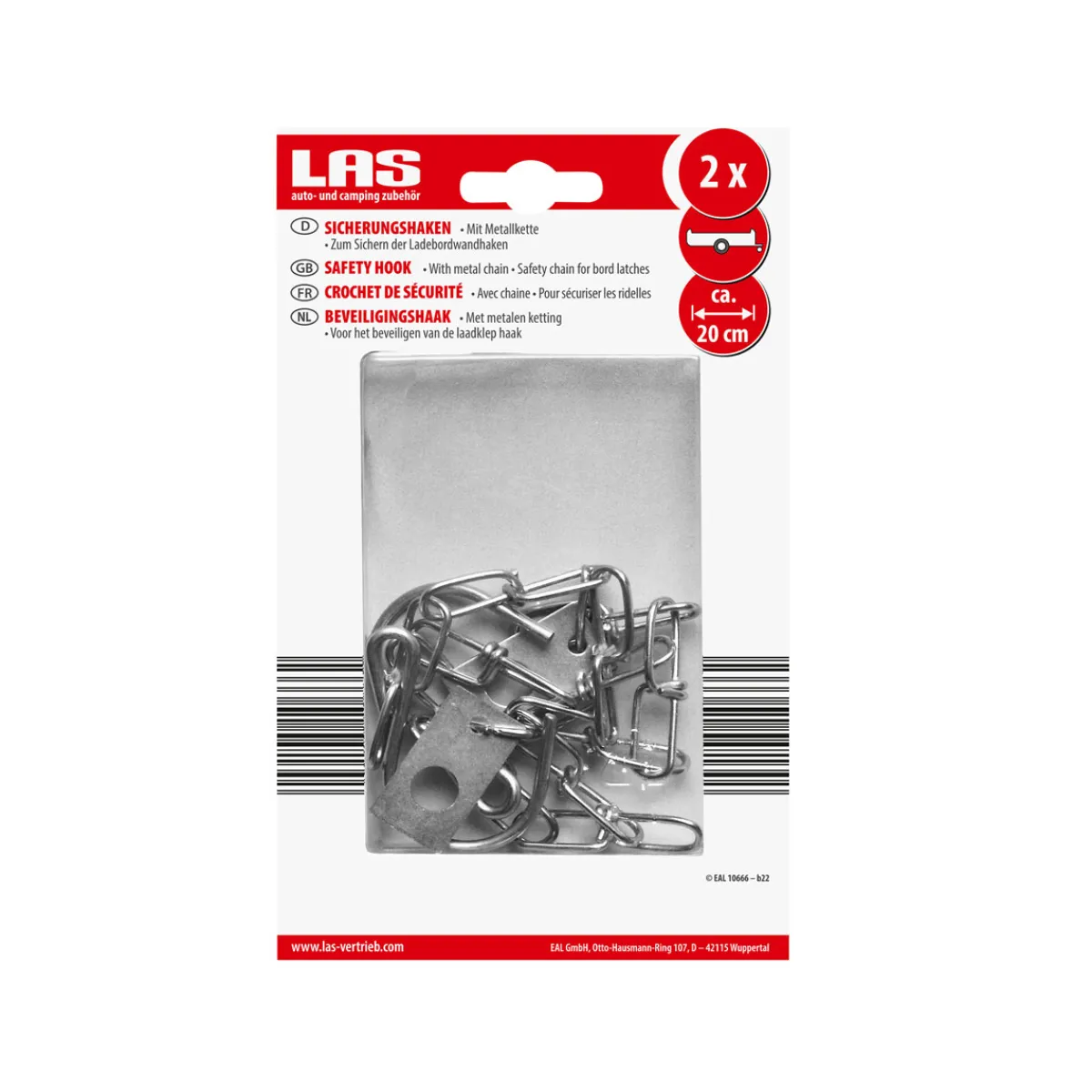 Discount Sicherungshaken 2 Stueck 200 mm Kette
