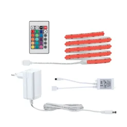 Hot Paulmann SimpLed COB Strip Set 1,5m RGB 12W230/12V DC weiss Metall