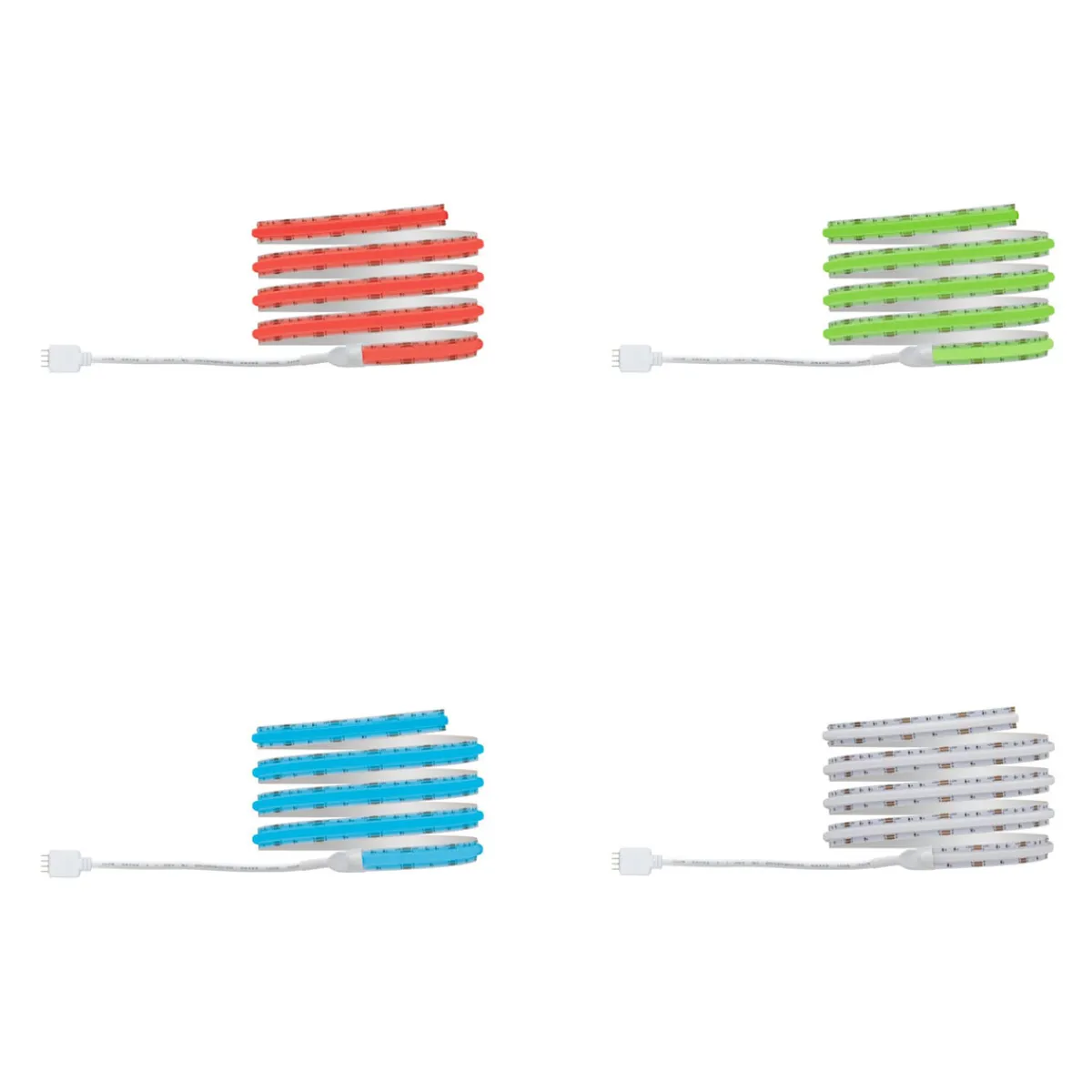 Hot Paulmann SimpLed COB Strip Set 1,5m RGB 12W230/12V DC weiss Metall